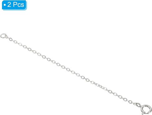 Patikil 1 inch S925 Silver Necklace Extender ، 2 Pack Pack Placed Chain Extensions Extension for Nglaces Bracelet Making ، Golden in Saudi Arabia