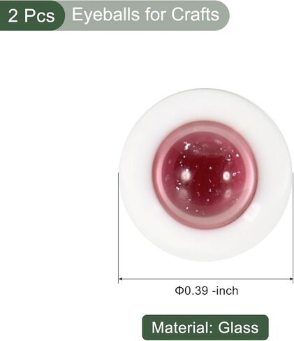 yokive 1 زوج مقل العيون 14 ملم للحرف اليدوية ، والزجاج واقعية الجولة مقل العيون اليدوي دمية مزيفة عيون ، كبيرة لدمية هالوين حفلة الرعب ديكورات ديي (بريق داخلي داكن رمادي) in Kuwait