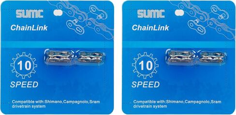 Bike Chain Quick Link- Reusable Bike Chain Missing Quick Connector- Master Links Compatible with Shimano, Sram and KMC Chains 6 7 8 9 10 11 12speed Missing Link (Silver, 9 Speed) in Saudi Arabia
