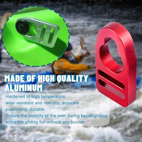 Strap Replacement Buckle Clip Aluminum Seat Clips Replaces Spare Parts Repair Kit Fit for Lifetime Emotion Style Button Type Seat Straps Repair Clip Compatible with Kayak Seats 2PCS in Saudi Arabia