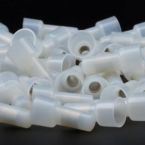 AIRIC Closed End Crimp Connectors 22-16 AWG 100 Pcs Wire Splice Caps Electrical Connector Terminals Copper Core and Nylon Wiring Cap Crimps Terminal for 22,20,18,16 Gauge Wires,(CE1) in Saudi Arabia