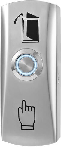 Push to Exit Button with LED Indicator Light for Door Access Control System Zinc Alloy Shell Classic Shape in Saudi Arabia