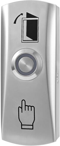 Push to Exit Button with LED Indicator Light for Door Access Control System Zinc Alloy Shell Classic Shape in Saudi Arabia