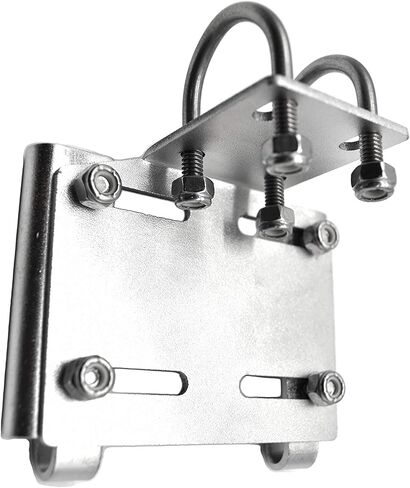 MARINE CITY Electro Polished Stainless Steel Horizontal Stanchion Rail Mount Anchor Bracket (7/8 to 1 Inch Rails) for Marines – Boats – Yachts – Ships (Pack of 1) in Saudi Arabia