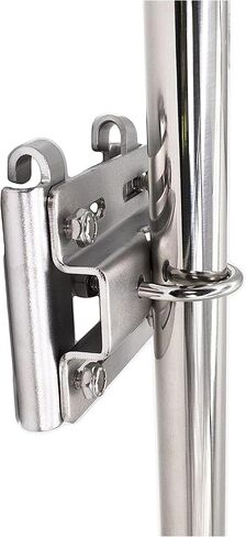 MARINE CITY Electro Polished Stainless Steel Horizontal Stanchion Rail Mount Anchor Bracket (7/8 to 1 Inch Rails) for Marines – Boats – Yachts – Ships (Pack of 1) in Saudi Arabia