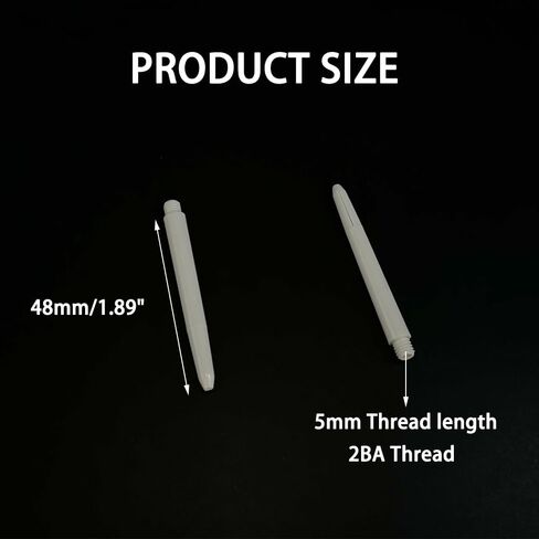 50PCS 48mm Dart Shafts Plastic Dart Shaft for Dart Replacement Parts Dart Accessories in Saudi Arabia