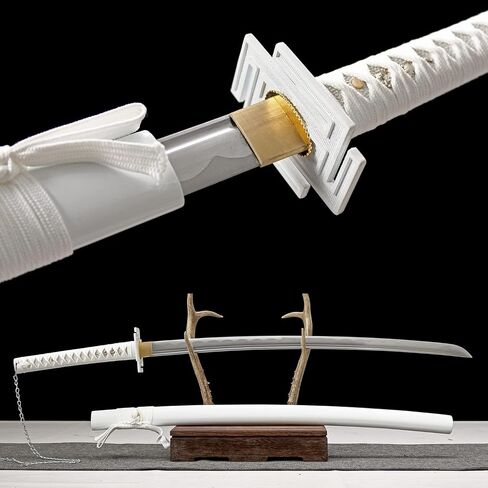 Japanese Anime Samurai Sword Kurosaki Ichigo Cosplay Sword High Manganese Steel Swords Real Weapons Real Katana in Saudi Arabia