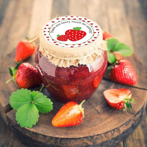 Strawberry Thank You Sticker Labels 1.5 Inch Thank You Berry Much for Coming Stickers - Sweet Strawberry Themed Birthday Party Favors Thank You Sticker Labels 250 Pcs in Kuwait