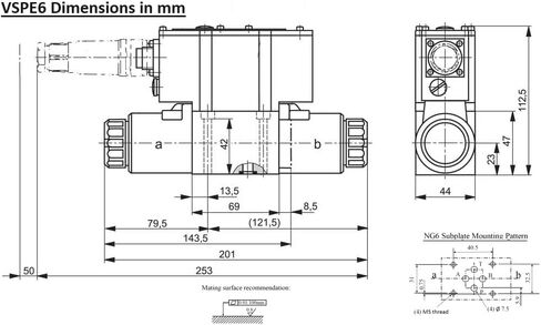 Hydraulic Proportional Valve with On Board Electronics, Size D03 (11gpm) (+/- 10VDC, C Spool: All ports blocked in center) in Kuwait