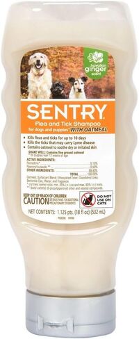 SENTRY PRO Flea and Tick Shampoo for Dogs, Rid Your Dog of Fleas, Ticks and Other Pests, Ginger Scent, 18 oz in Saudi Arabia