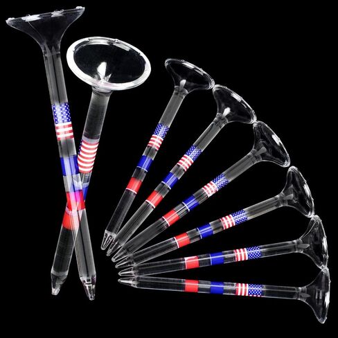 3 1/4'' Golf Tees, 50 Pack - Unbreakable Plastic Tees with Cup 6 Prongs/8 Prongs, Reduces Friction & Side Spin, Long Golf Tees Bulk for Men, Essential Golf Accessories in Saudi Arabia