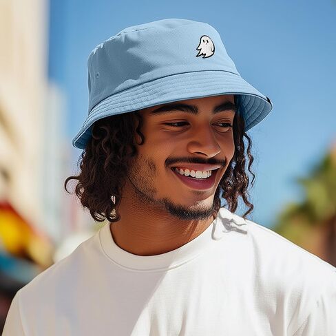 DALIX Ghost Embroidered Bucket Hat in Kuwait