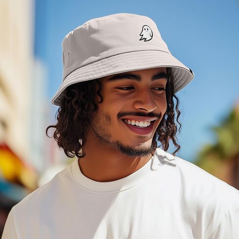 DALIX Ghost Embroidered Bucket Hat in Kuwait