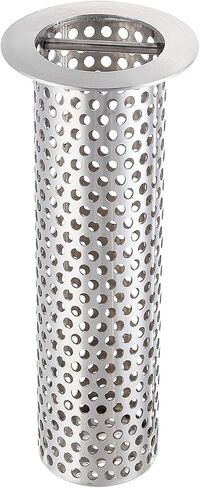 3" Commercial Floor Drain Strainer, 6'' High, Thick Perforated Stainless Steel and Finely Polished Drain Basket in Saudi Arabia