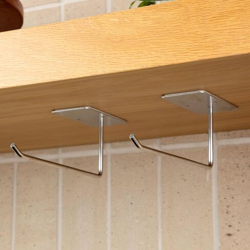 ELYPRO - Tumbler Lid Organizer, Under-Cabinet Cup Lid Holder for Stanley, Yeti, Hydro Flask, Self-Adhesive Under-Cabinet Mount, Kitchen Cabinets and Countertops Organization, Steel (Drink Lids) in Saudi Arabia
