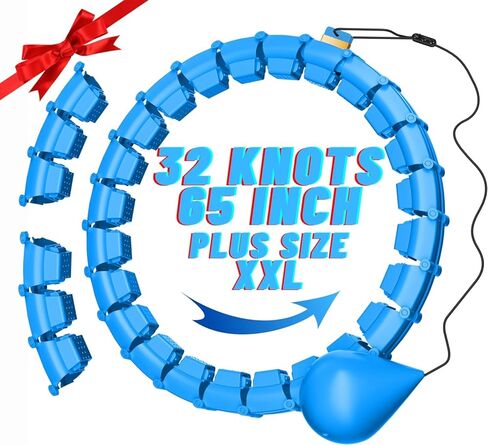 65 بوصة 32 عقدة بالإضافة إلى حجم هادئ مرجح هولا إنفينيتي للياقة البدنية قابل للفصل الأطواق الذكية الصامتة إنفينيتي هولا للنساء 2 في 1 الخصر وتمرين البطن in Kuwait