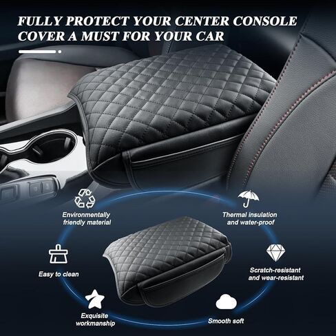 BIBIBO for 2025 Toyota Camry Center Console Cover 2025 Toyota Camry Console Lid,2025 Camry Arm Rest Pad Seat Box Cover,Toyota Camry Interior Accessories 2025 Camry Arm Rest Cover (Thin) in Kuwait