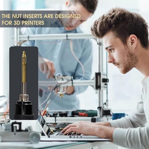 Threaded Insert Heat Insert with Insert Tip,Heat Set Insert for Plastic Parts and 3D Printing Components Assortment Kit, (M3xD5xL4) in Saudi Arabia