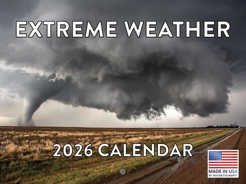 Extreme Weather Calendar 2025 Tornado Storms Monthly Wall Calender 12 Month | Made In The USA in Saudi Arabia