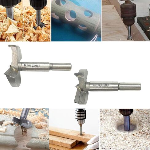 6Pcs Forstner Drill Bit Sets for Woodworking, Carbide Alloy Wood Forstner bits Auger Opener Bit Round Shank Wood Hole Cutter for Hardwood, Softwood, Plastic, Plywood 16/19/ 21/23/ 28/ 32MM in Saudi Arabia