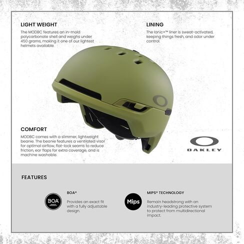 Oakley MOD BC Ski Backcountry Helmet for Men for Women + Bundle with Designer iWear Collapsible Water Bottle with Carabiner in Saudi Arabia