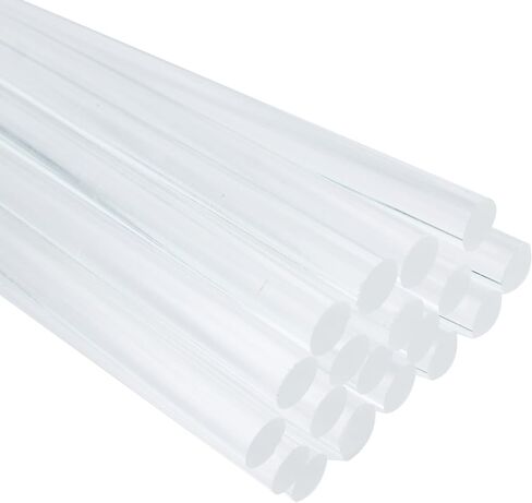 6 Pieces 12 Inch Acrylic Dowel Rods,Clear Plant Stakes for DIY Crafts Supplies,Acrylic Round Rods,1 Inch Diameter(2.5cm) in Saudi Arabia