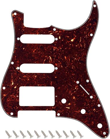 Banworks 3 Ply Strat HSS Pickguard 11-Hole Electric Guitar Pickguard SSH Scratch Plate for USA/Mexican Fender Modern Style Standard Stratocaster ST JT/HB-02 Vintage Green in Saudi Arabia