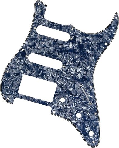 Banworks 3 Ply Strat HSS Pickguard 11-Hole Electric Guitar Pickguard SSH Scratch Plate for USA/Mexican Fender Modern Style Standard Stratocaster ST JT/HB-02 Vintage Green in Saudi Arabia