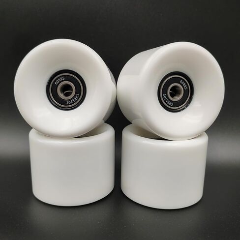 Skateboard Wheels 60mm 95a with Bearings, Set of 4 (Green) in Kuwait