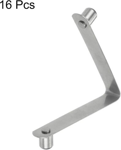 HARFINGTON 16pcs Double Button Kayak Paddle Snap Spring Clip 8x10x60mm 65Mn Spring Steel V-Shaped Solid Lift Telescopic Locking Tube Pole Clips for Tent Umbrella Camping in Saudi Arabia
