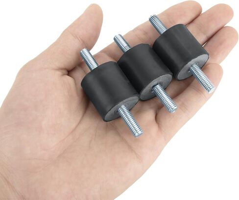 8PCS Rubber Isolator Mounts M10 Rubber Studs Shock Absorber 20x40mm Thread Rubber Mounts Rubber Vibration Isolator Mounts for Air Compressors Garage Motor Diesel Engines in Saudi Arabia
