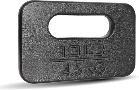 Yes4All Cast Iron Ruck Weight, Weighted Plate for Rucking, Swings, Squat, Strength Training, Fitness Workout, and Home Exercises Set 2pcs - 20LB + 30LB in Saudi Arabia