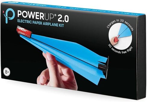 Powerup 2.0 Paper Airplane Conversion Kit | محرك كهربائي للطائرات الورقية DIY | تطير لفترة أطول وأبعد | مثالي للأطفال والكبار | جاهز لاستخدام مجموعات محركات الطائرات in Kuwait