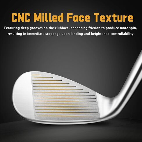 PGM Golf Wedge for Men - 52 Degree Gap Wedge Sand Wedge Lob Wedge Right Hand - Low Center of Gravity - Milled Face for More Spin - Easily Escape from Bunker in Saudi Arabia