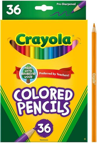 مجموعة أقلام الرصاص الملونة Crayola (120CT) ، أقلام رصاص كتب تلوين ، لوازم فنية للأطفال ، أقلام الرصاص الملونة ، مسبقًا ، هدايا للأطفال ، الأعمار 3+ in Saudi Arabia