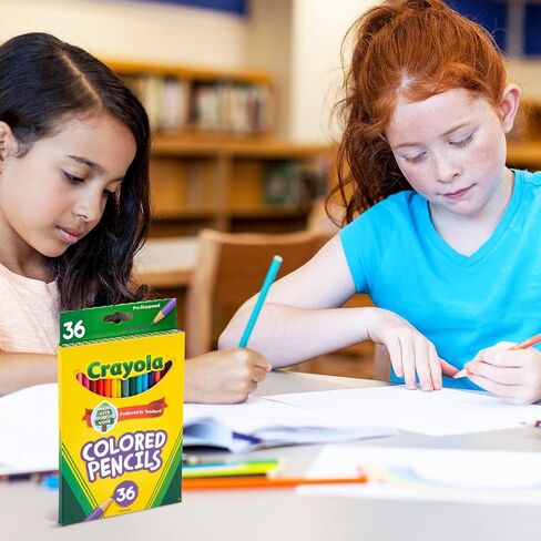 مجموعة أقلام الرصاص الملونة Crayola (120CT) ، أقلام رصاص كتب تلوين ، لوازم فنية للأطفال ، أقلام الرصاص الملونة ، مسبقًا ، هدايا للأطفال ، الأعمار 3+ in Saudi Arabia