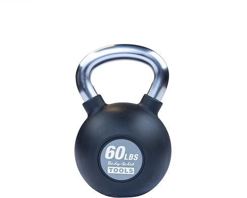 أدوات الجسم الصلبة (KBZ) أجراس Kettlebell من الحديد الزهر من 5 و10 و15 و20 رطلاً إلى 80 رطلاً مع وزن ملون مطلي بالمطاط ومقبض غير قابل للانزلاق، جرس Kettlebell لمعدات تدريب القوة المنزلية والتجارية in Kuwait