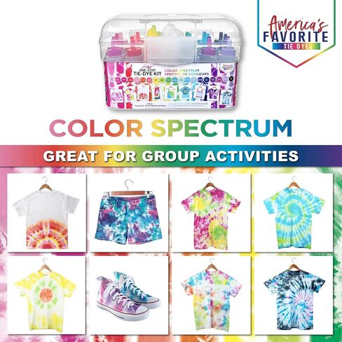 TULIP POSY ONE TIE TIE-DYE Party لـ 5 ، 15 ألوان قوس قزح للنسيج in Kuwait