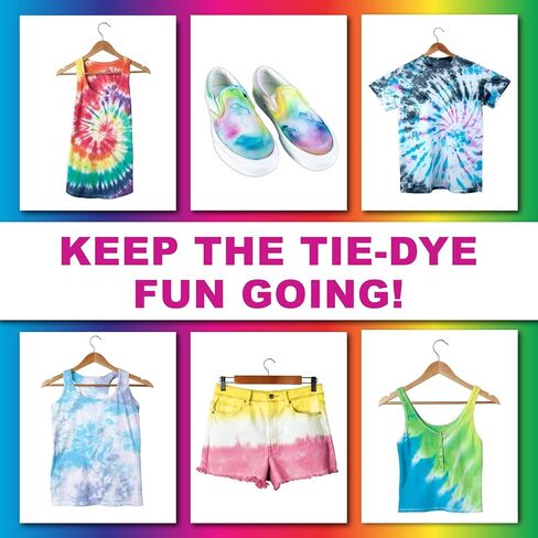 TULIP POSY ONE TIE TIE-DYE Party لـ 5 ، 15 ألوان قوس قزح للنسيج in Kuwait