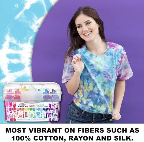 TULIP POSY ONE TIE TIE-DYE Party لـ 5 ، 15 ألوان قوس قزح للنسيج in Kuwait