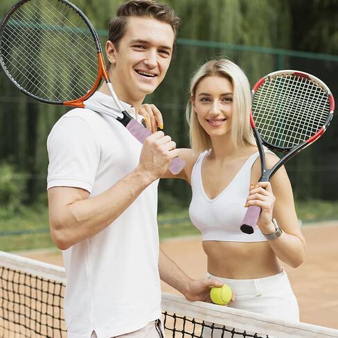 Dry Tennis Overgrip Tape, Tennis Racket Grip Tape, Ultra Absorbent Anti Slip Precut Tennis Grip Tape, Tennis Overgrips Finishing Tape Pro Tested & Designed Tennis Grips Overgrip in Saudi Arabia