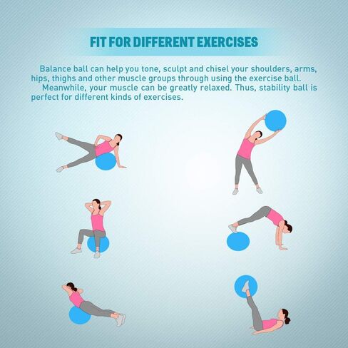 Forbidden Road Yoga Ball Exercise Ball for Workout,Stability, Fitness and Physical Therap with Pump in Saudi Arabia