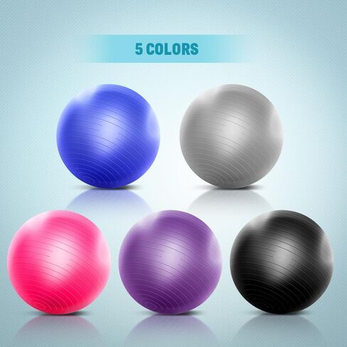 Forbidden Road Yoga Ball Exercise Ball for Workout,Stability, Fitness and Physical Therap with Pump in Saudi Arabia