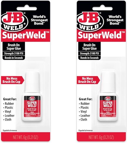 J-B WELD 6G ، Brush-on Superglue ، Cap-on Cap ، يجف واضحة ، عالية القوة in Kuwait