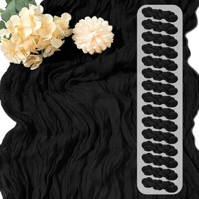 15 Pack Sage Green Cheesecloth Table Runner 17 x 108 inch Cheese Cloth Table Runners 9ft Green Table Runner Rustic Romantic Sheer Gauze Runner for Wedding Party Baby Shower Table Decoration