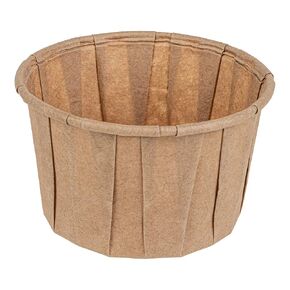 Restaurantware-Sustain 1.3 Ounce Portion Cups, 100 Disposable Condiment Cups - Compostable, Versatile, Kraft Paper Sample Food Cups, Stylish, For Serving Dips, Jams, Sauces, Nuts, And More