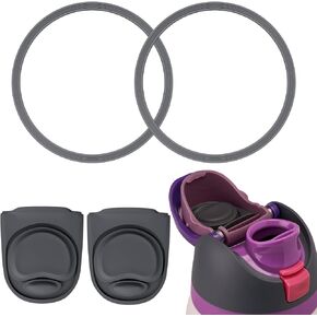 5Pcs Replacement Parts Compatible with Owala FreeSip 24oz 32oz 40oz, Replacement Lid Stopper for Owala Water Bottle 19/24/25/32/40oz Accessories,Top Button, Lid Mouth Push Switch BPA-Free