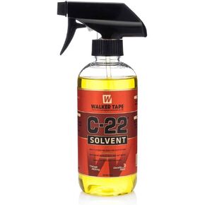 Walker Tape C22 Solvent Spray - Great Cleanser for Scalp & Hair Systems - Fast Acting Adhesive Remover Spray on Tapes & Bonds - Rinses Off w/Soap&Water - Gentle on Skin Tape in Remover (12 fl oz)