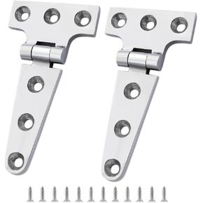 316 Stainless Steel Boat Hatch Hinges,4inchx 2inch (100 X 50 mm) Polished Marine Hinge,Marine Boat Hatch Heavy Duty Hinges with Screws,for Boats, Yachts, Doors, Deck,Windows, Cabinets (2 Pack)