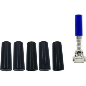 5Pcs Trumpet Mouthpiece Cap Covers Plastic Trumpet Mouthpiece Protective Cover 0.45inch Inner Diameter Trumpet Mouthpiece Protector for Trumpet Cornet Trumpet Bb Pocket Trumpet (Multicolor)